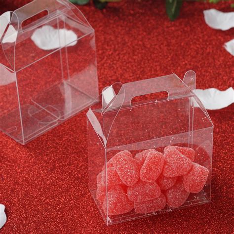 small clear boxes for candy